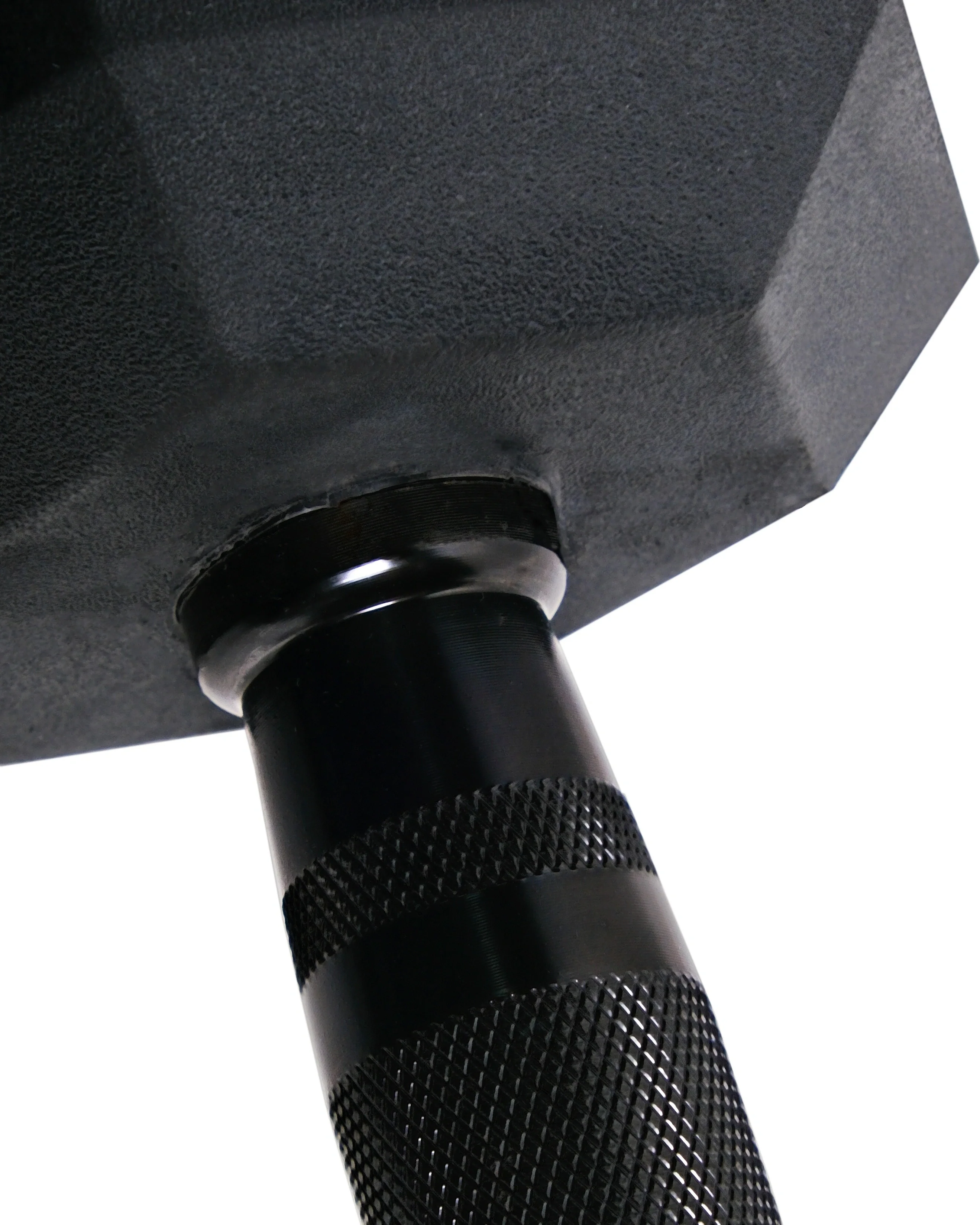 Rubber Hex Dumbbells (Black Handles) - Image 4