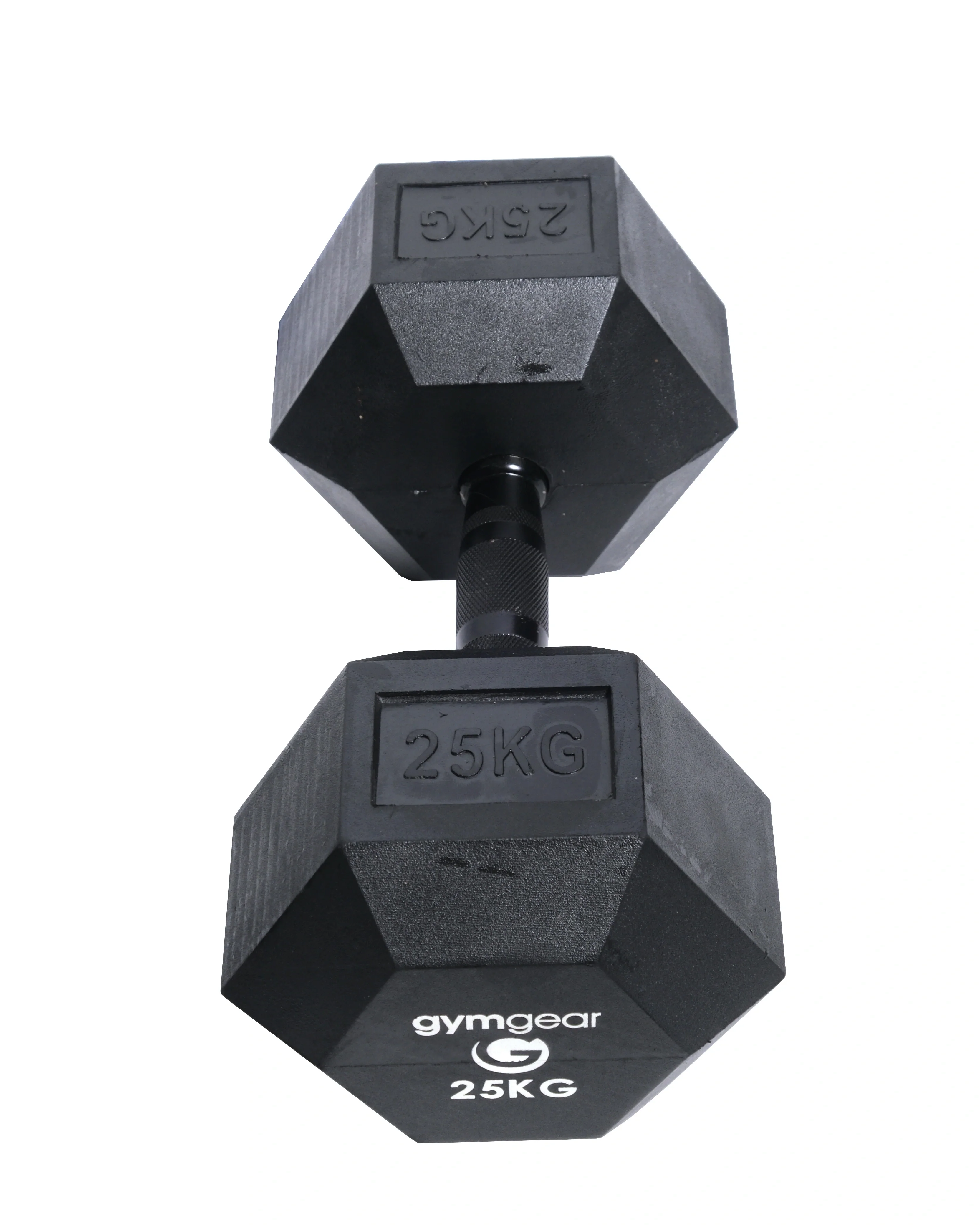 Rubber Hex Dumbbells (Black Handles) - Image 6